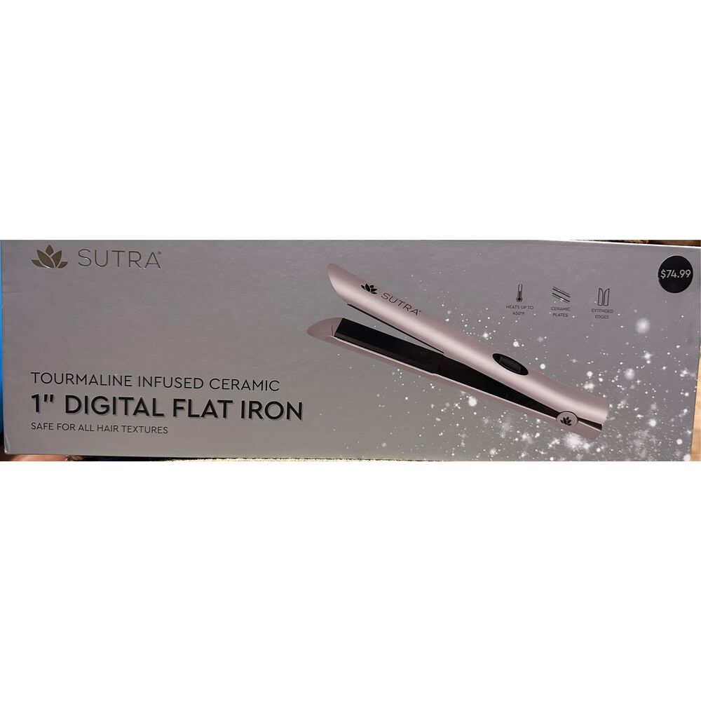 Sutra Digital Flat Iron 1"   Tourmaline Infused Ceramic